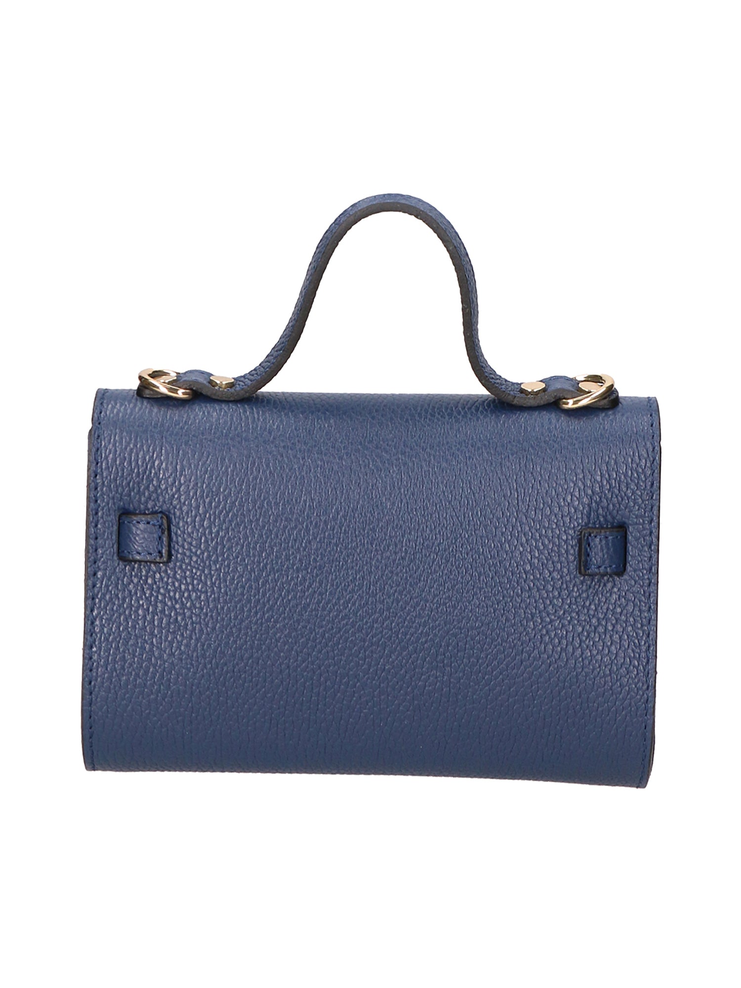 Uma Borsa a mano da donna Vera pelle 06525-D24 BLU JEANS Gave Lux