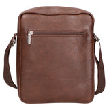 Borsa a tracolla uomo in pelle PU Casual PCL3001-COFFEE Northampton Polo Club