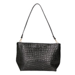 Lorelei Borsa a spalla da donna Vera pelle croco 06498-019 NERO Gave Lux