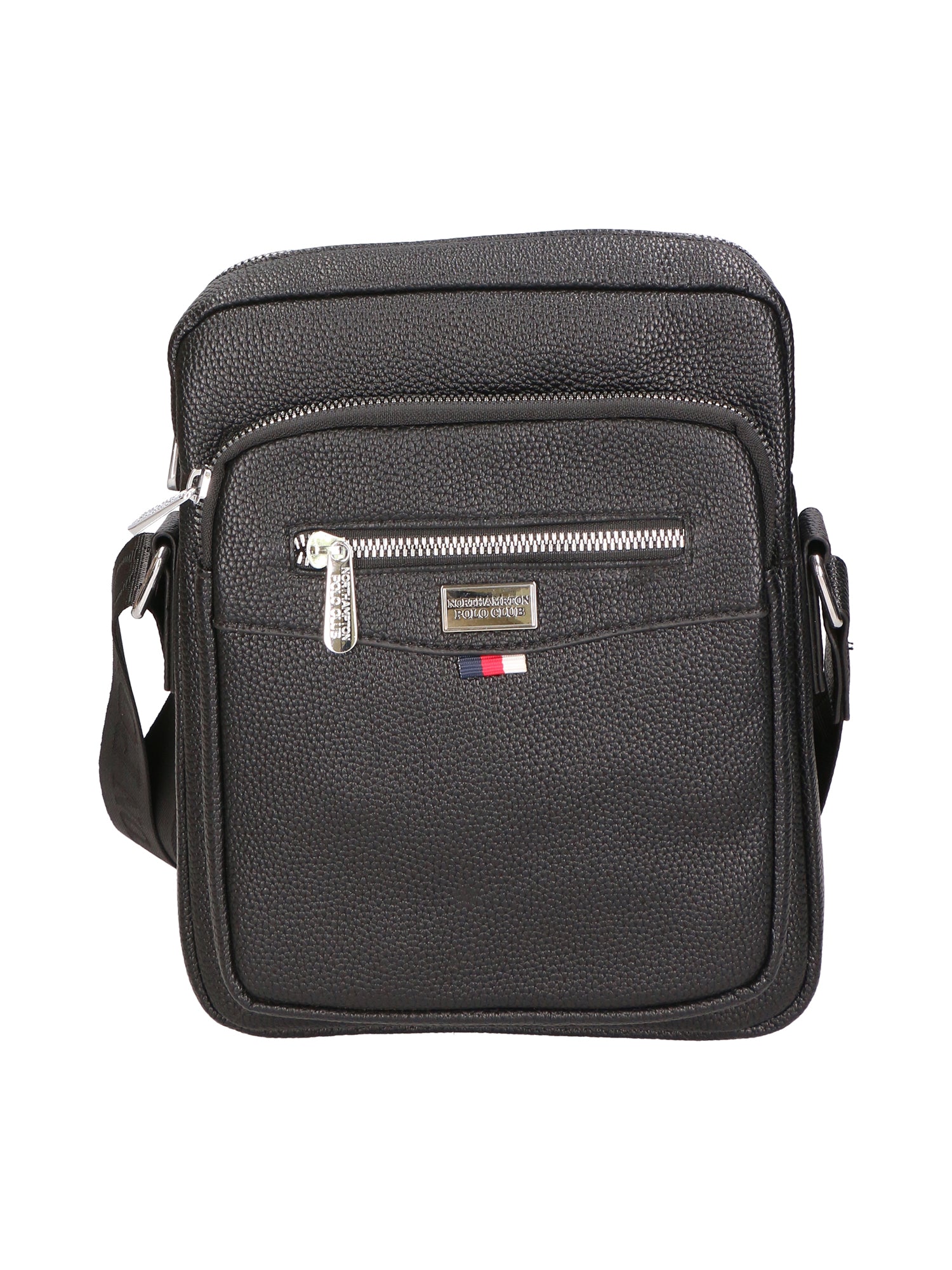 Borsa a tracolla uomo 100% pelle PU PCL3024-BLACK Northampton Polo Club