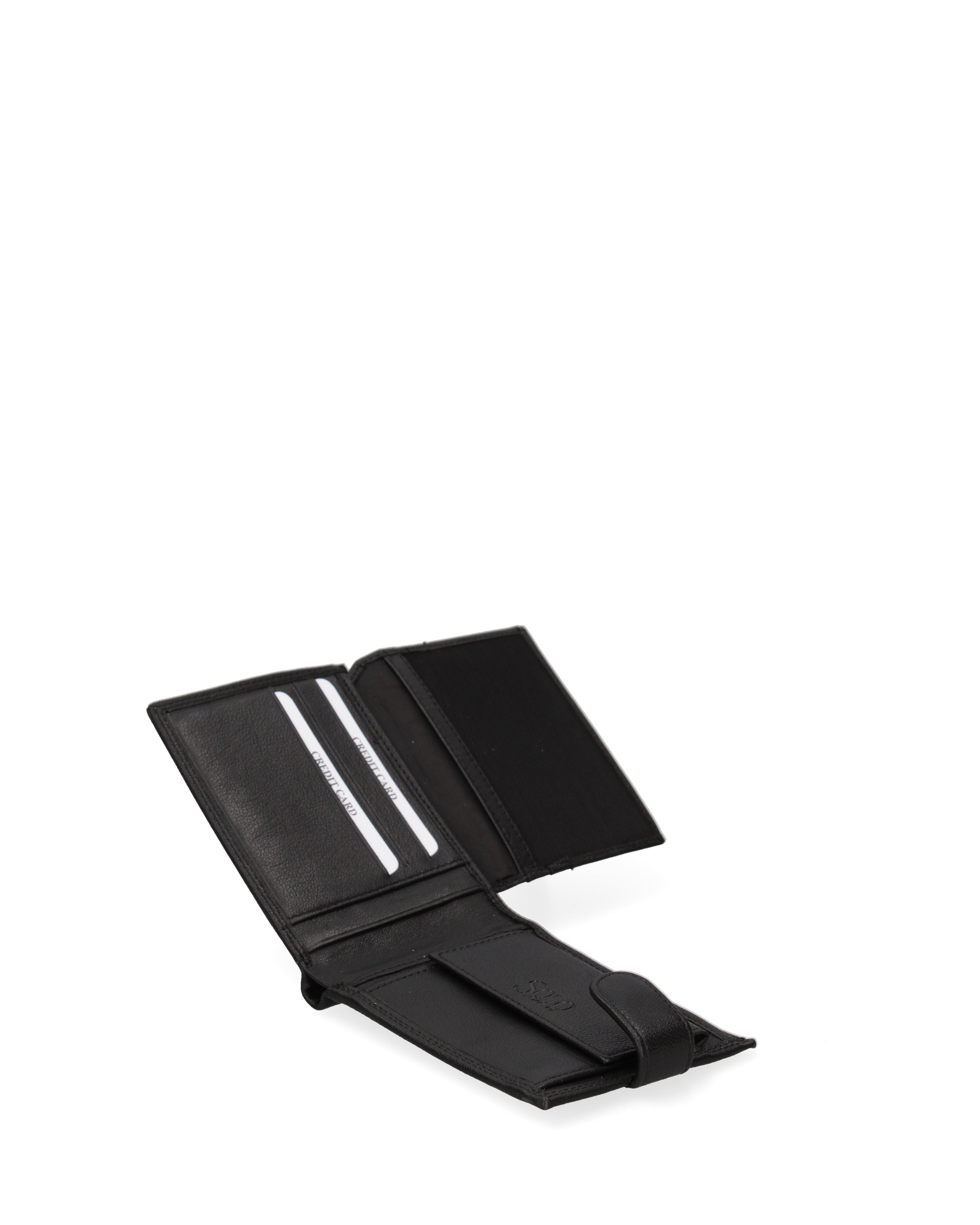 Portafoglio uomo in vera pelle Casual K35358P032-NERO Solo Soprani