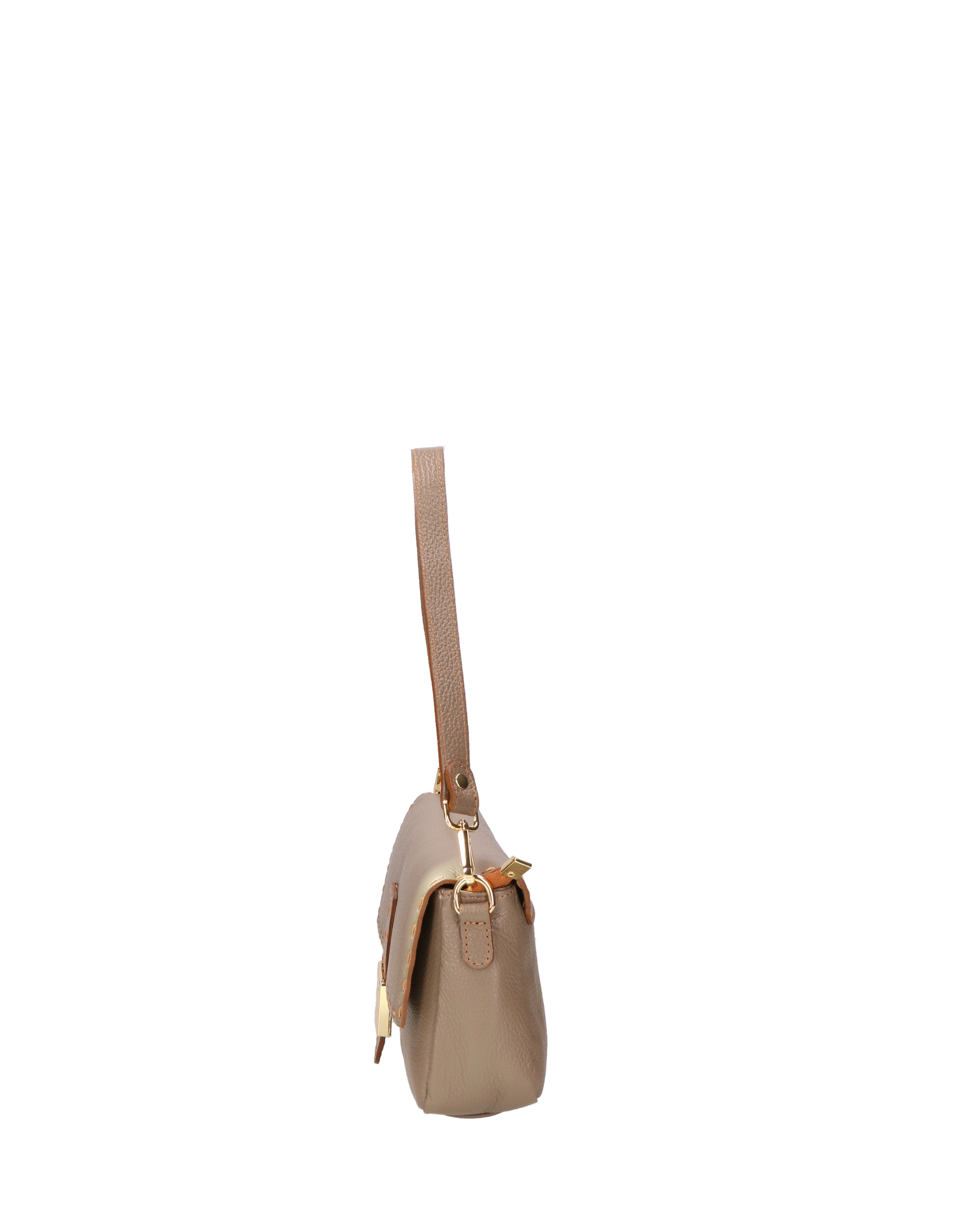 Wally Borsa a spalla da donna Vera pelle 06869-D40 TAUPE Gave Lux