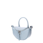 Mae Borsa a mano da donna Vera pelle 07142-D92 CELESTE Viola Castellani