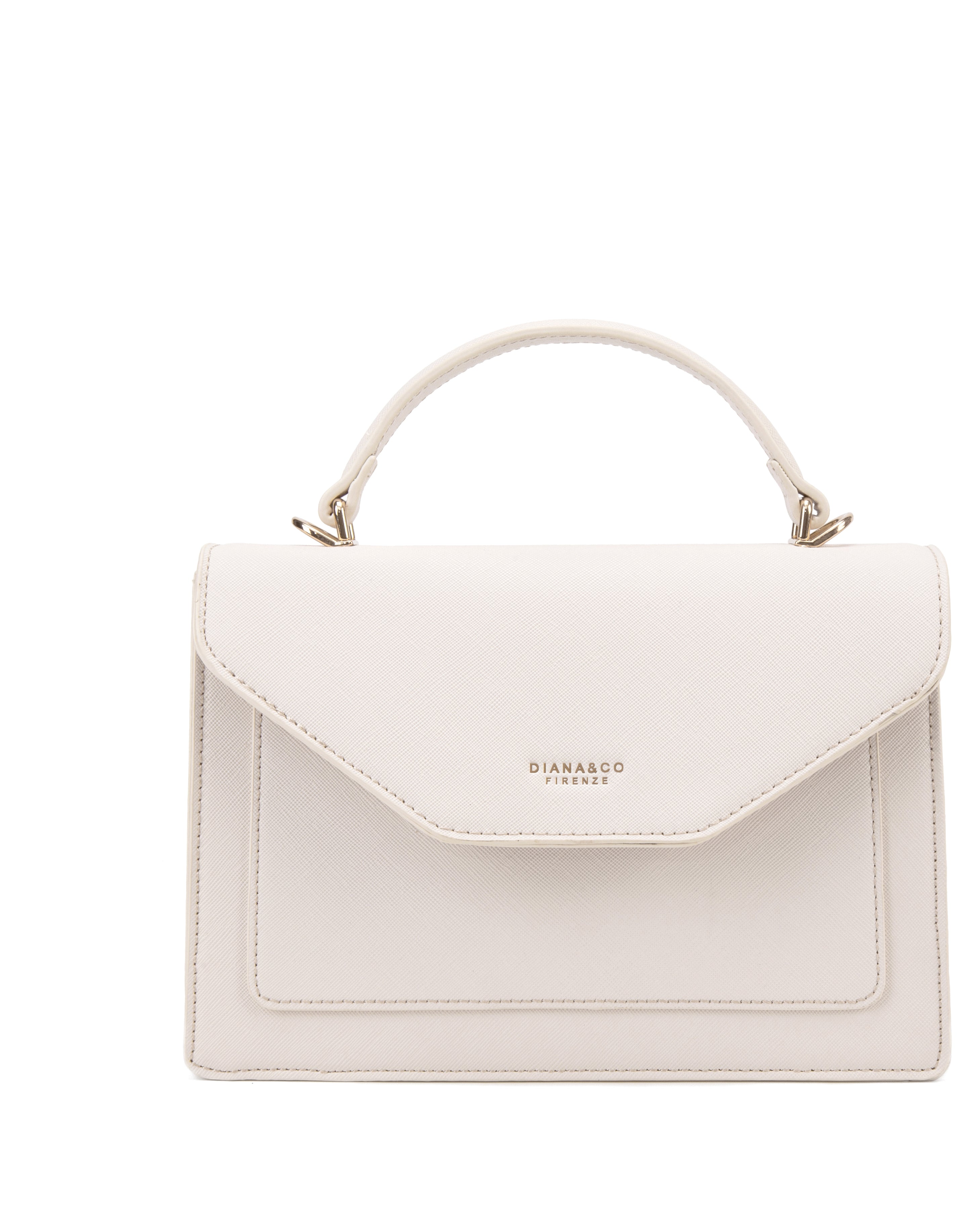 Borsa a mano da donna 100% pelle vegana PU 700-2PT-BEIGE Diana&co