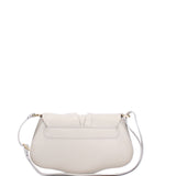 Borsa a spalla da donna Vera pelle 07152-D86 GRIGIO PERLA Viola Castellani