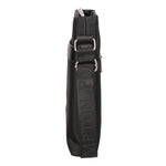 Borsa a tracolla uomo Pelle vegana + Tessuto PCL3068-BLACK Northampton Polo Club