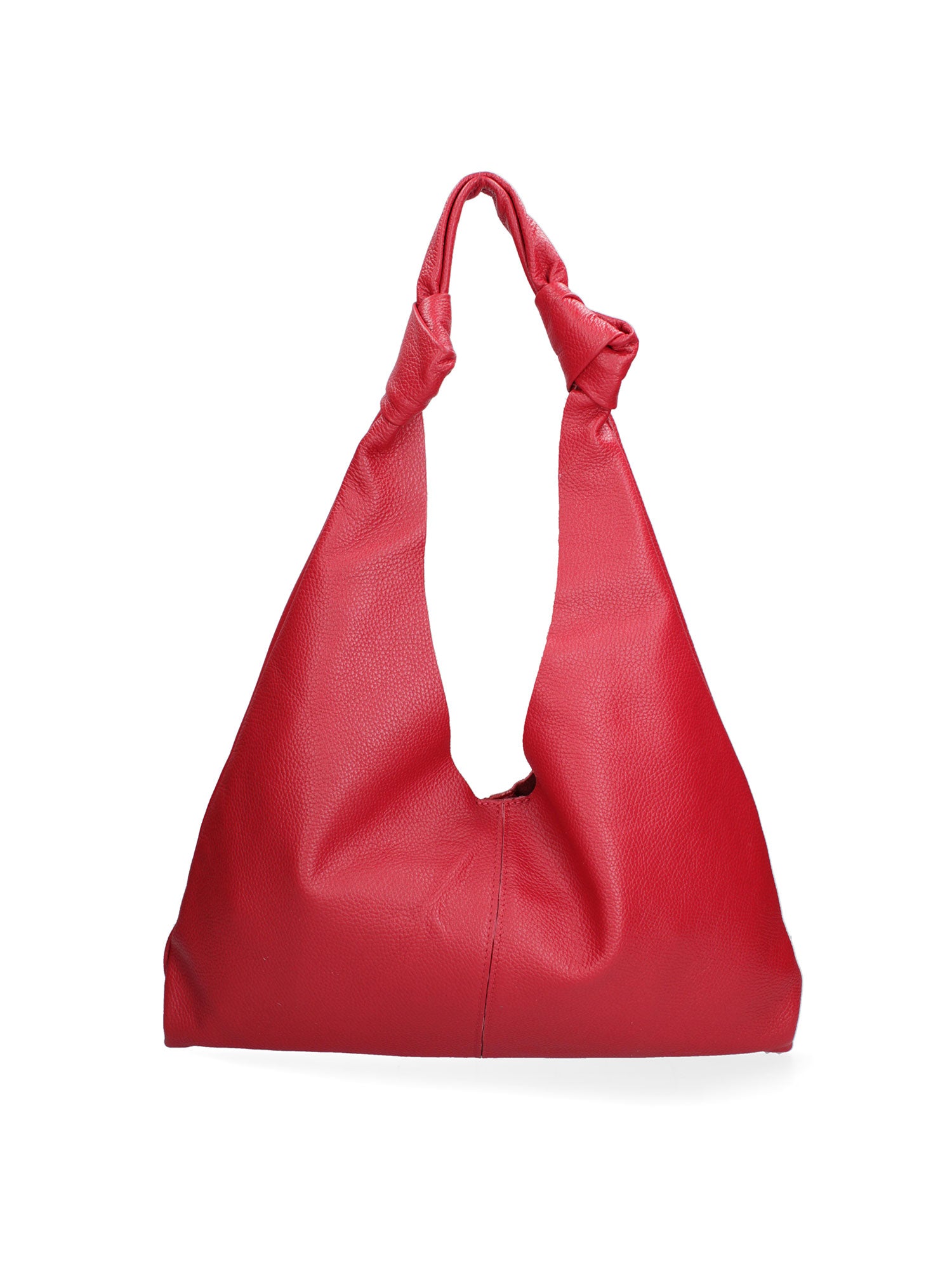 Borsa a spalla da donna 100% vera pelle 07156-D08 ROSSO Viola Castellani