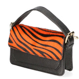 Aleide Borsa a mano da donna Vera pelle 04858-ZEBRA ARANCIONE Gave Lux