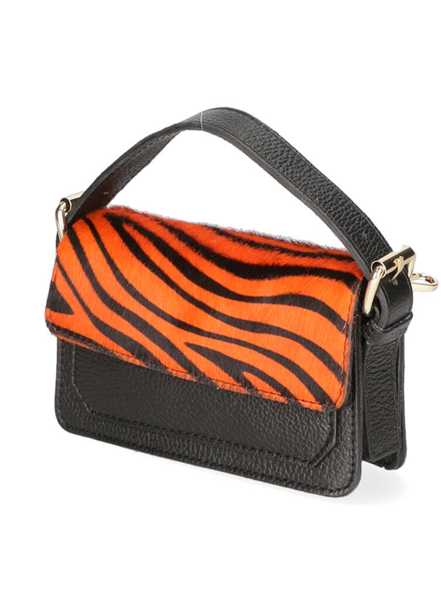 Aleide Borsa a mano da donna Vera pelle 04858-ZEBRA ARANCIONE Gave Lux