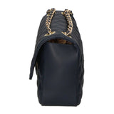 Clizia Borsa a spalla da donna Vera pelle 6078-S24 BLU JEANS Gave Lux