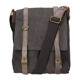 Milena Borsa a tracolla unisex Canvas e vera pelle ZG3009-NERO BLACK Gave Lux