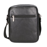 Borsa a tracolla uomo 100% pelle PU PCL3106-BLACK Northampton Polo Club