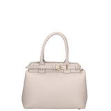 Borsa a mano da donna Vera Pelle 07146-D86 GRIGIO PERLA Viola Castellani