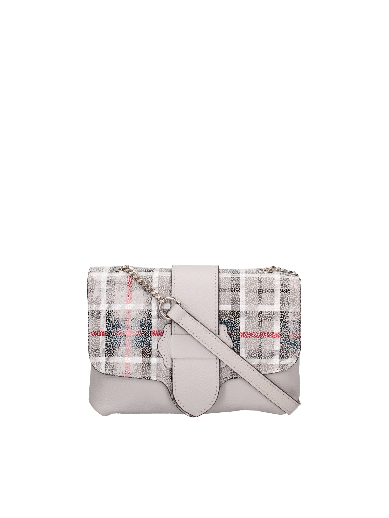 Caelia Borsa a tracolla da donna Vera pelle 194942-GRIGIO+NERO Gave Lux