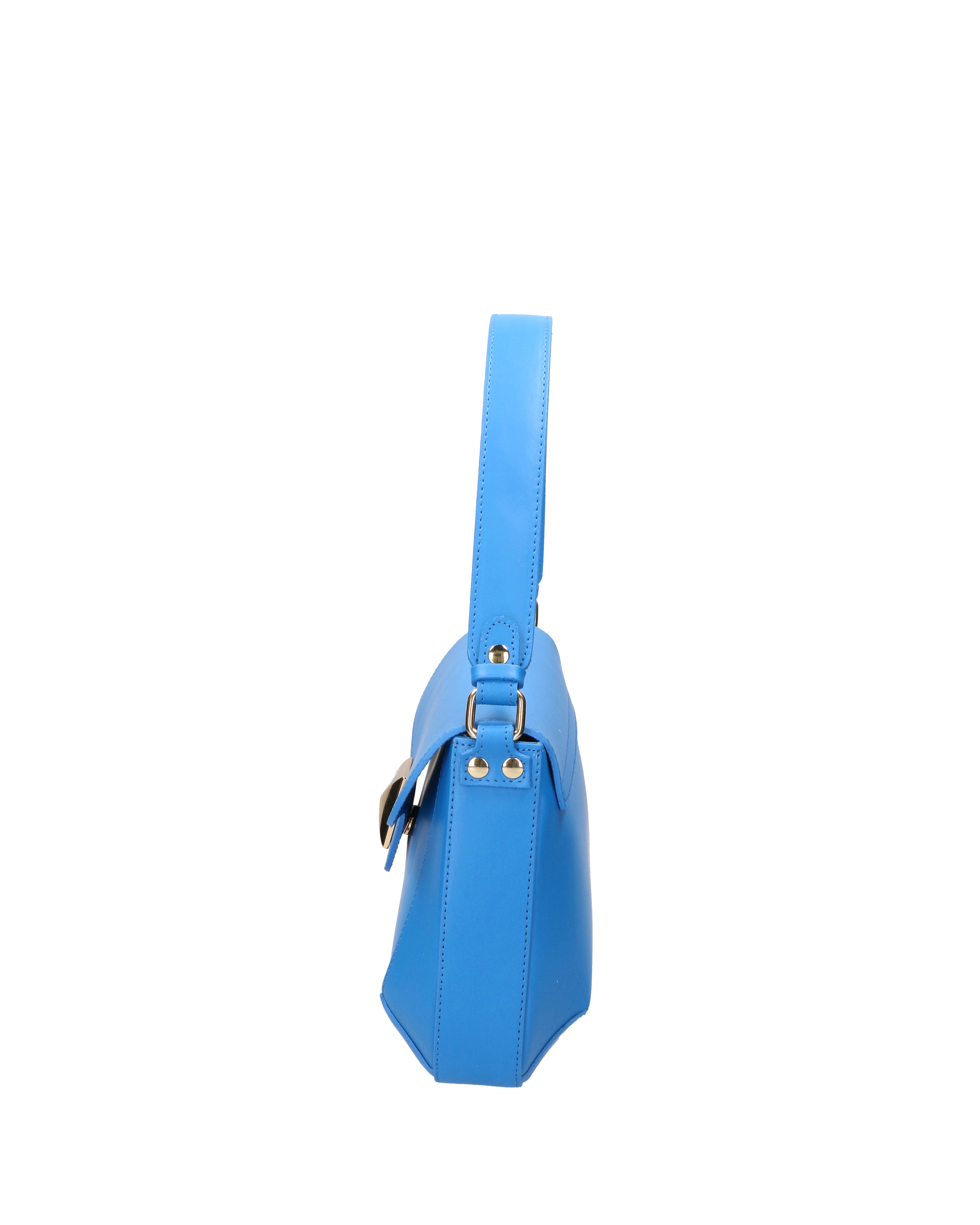 Astrea Borsa a spalla da donna 100% pelle 06015-L222 BLU ASTER Gave Lux