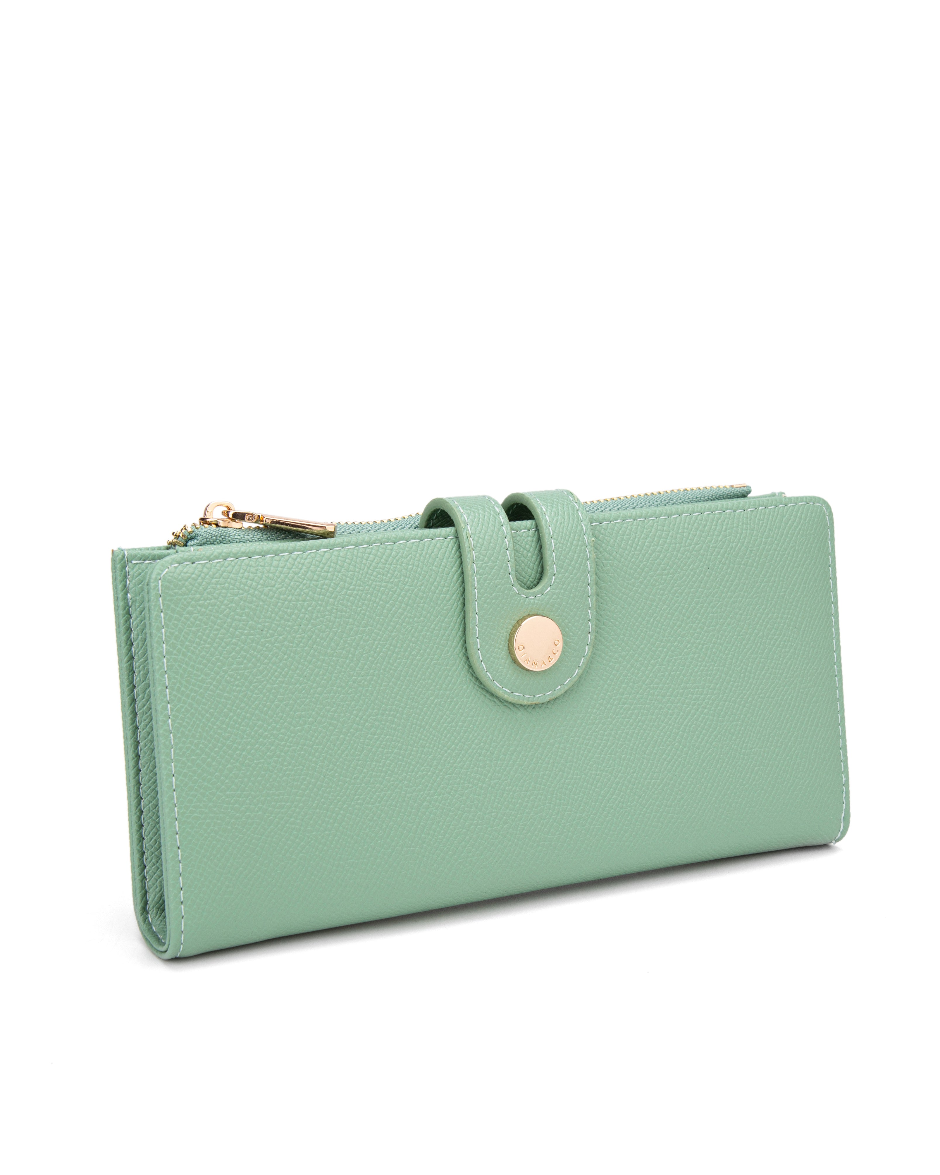 Portafoglio da donna 100% pelle vegana PU 798-3PT-JADEGREEN Diana&co