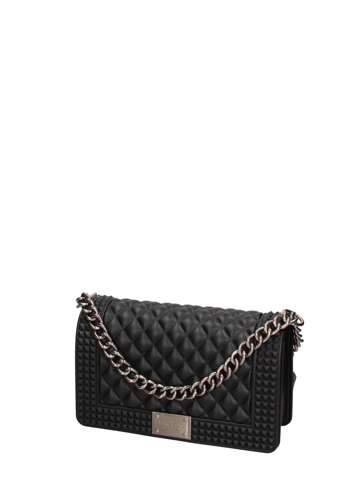 Borsa a mano donna 100% gomma FLAT PENKA M-BLACK-BRUSH CDF Marc Ellis