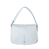 Sabina Borsa a spalla da donna Vera pelle 07139-D92 CELESTE Viola Castellani