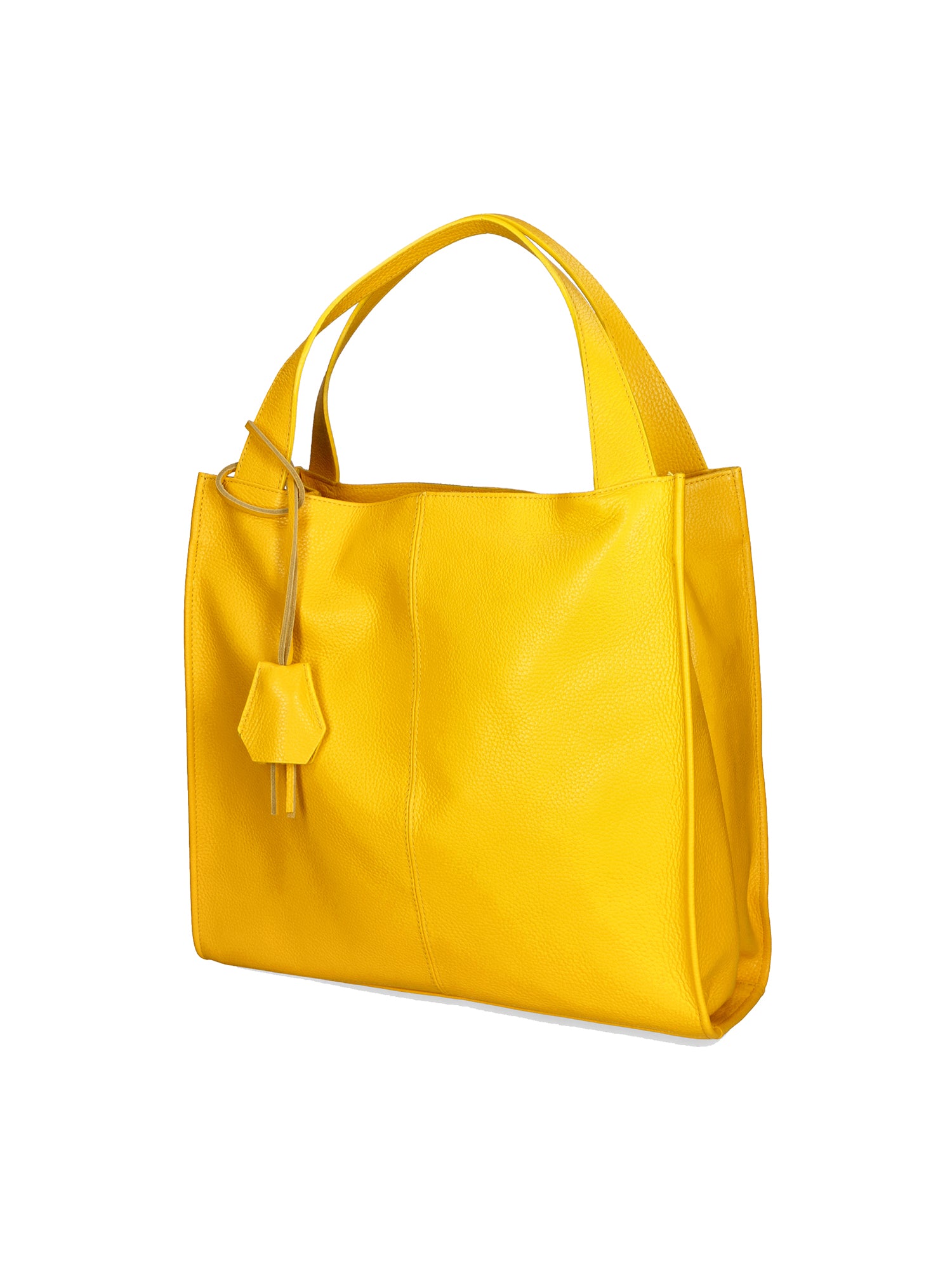 Aelia Borsa a spalla da donna Vera pelle 3312-D04 GIALLO YELLOW Gave Lux