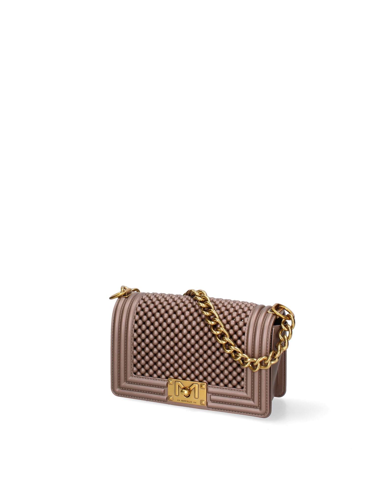 Borsa a mano da donna 100% Pvc FLAT-S-BALL 24-BRONZE - LIGHT OTTONE Marc Ellis