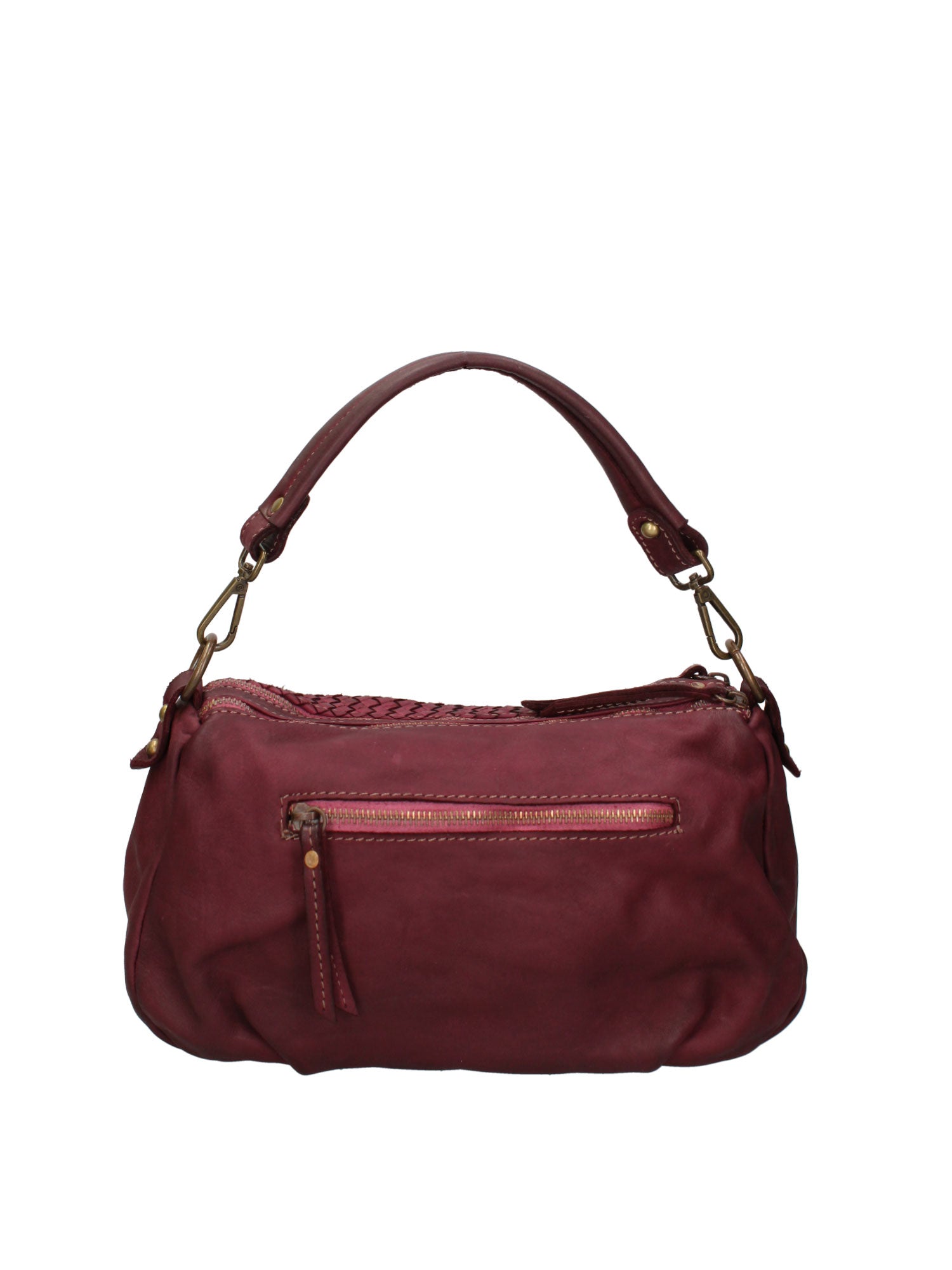 Novella Borsa a spalla da donna Vera pelle 7800-BORDO Gave Lux