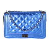 Azura Borsa a tracolla da donna Vera pelle 1138-BLU ELETTRICO Gave Lux