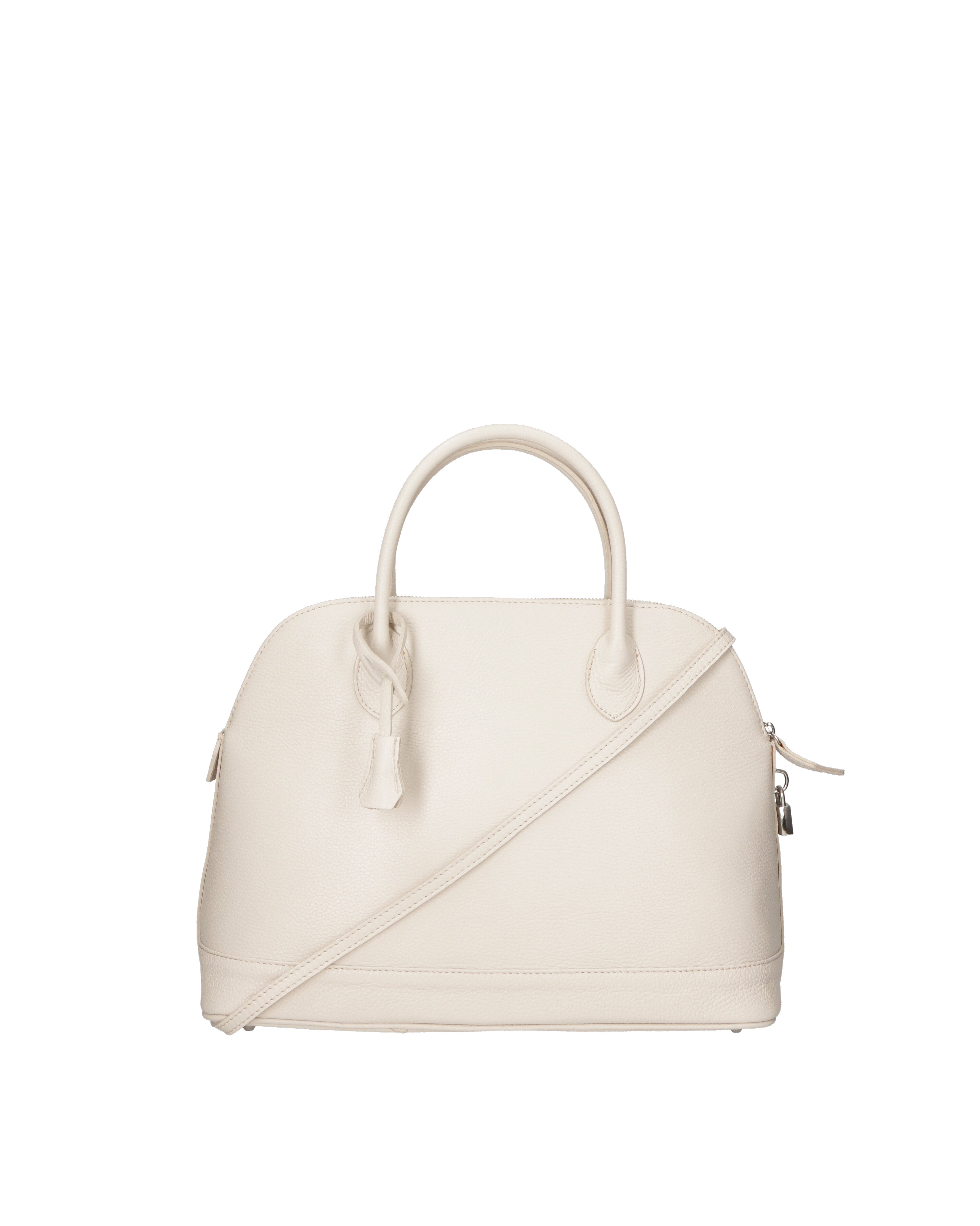 Silvana Chic Borsa a mano da donna 100% pelle 80028 5197-D37 LATTE Gave Lux