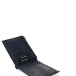 Portafoglio da uomo in vera pelle Casual BC410-270-BLU B Cavalli