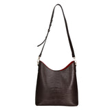 Carmine Borsa a spalla da donna Vera pelle 05442-LU23 T.MORO DARK BROWN Gave Lux