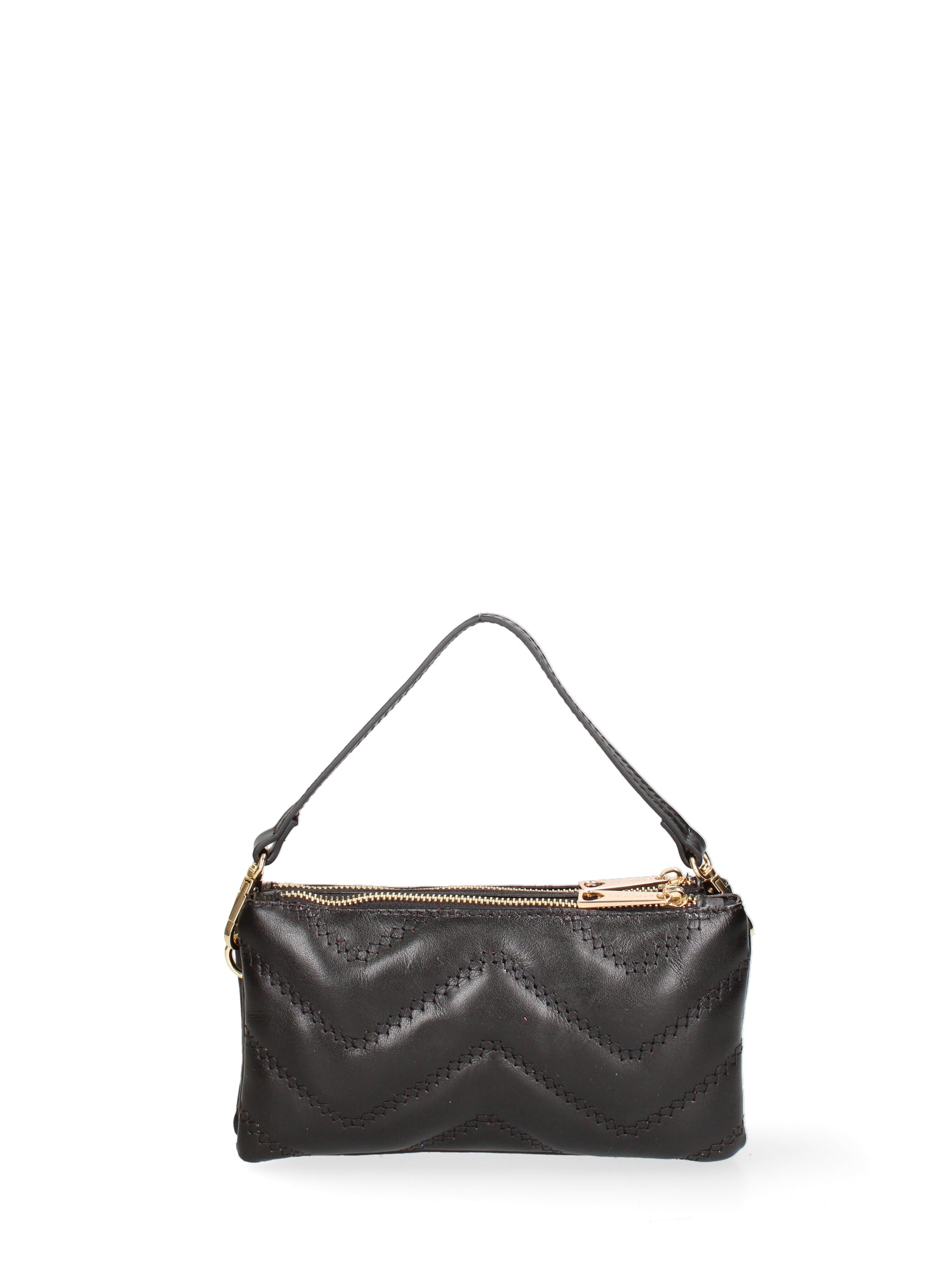 Borsa a spalla da donna Vera pelle JR-W-1109SA-BLACK-GOLD John Richmond