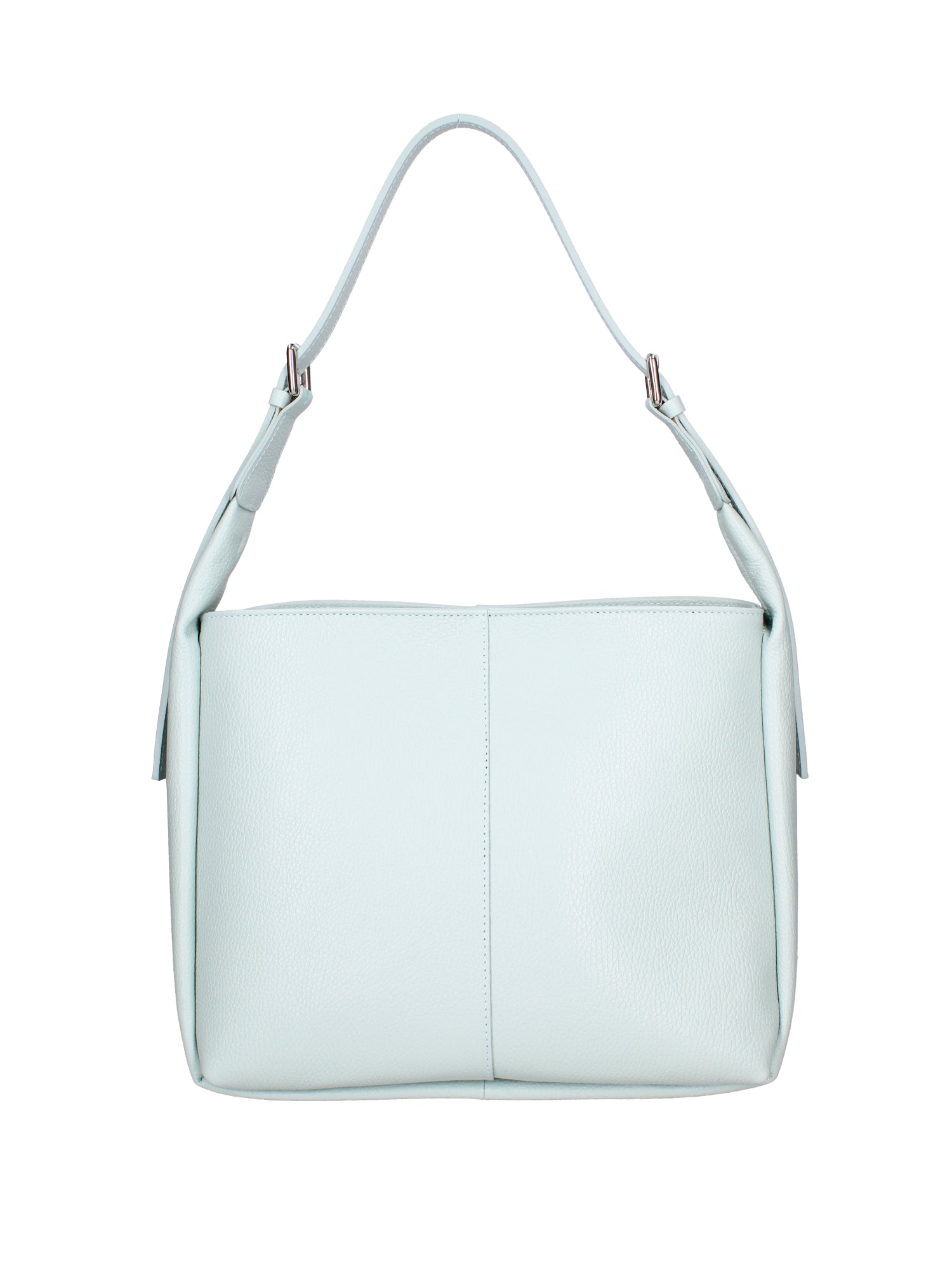 Borsa a spalla da donna Misto pelle e tessuto 07157-D102 CIELO Roberta Rossi