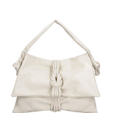 Borsa a spalla da donna Vera pelle 07171-S37 LATTE Viola Castellani