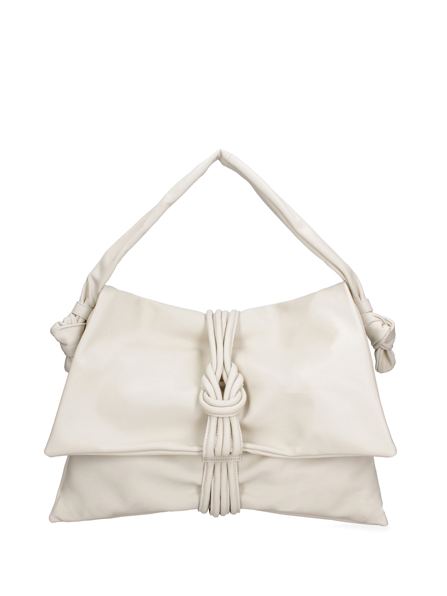 Borsa a spalla da donna Vera pelle 07171-S37 LATTE Viola Castellani