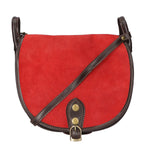 Brigitta Borsa a tracolla da donna Vera pelle 10026-ROSSO RED Gave Lux