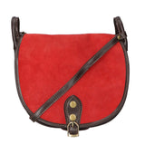 Brigitta Borsa a tracolla da donna Vera pelle 10026-ROSSO RED Gave Lux
