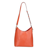 Carmine Borsa a spalla da donna Vera pelle 05442-LU35 MATTONE DARK ORANGE Gave Lux