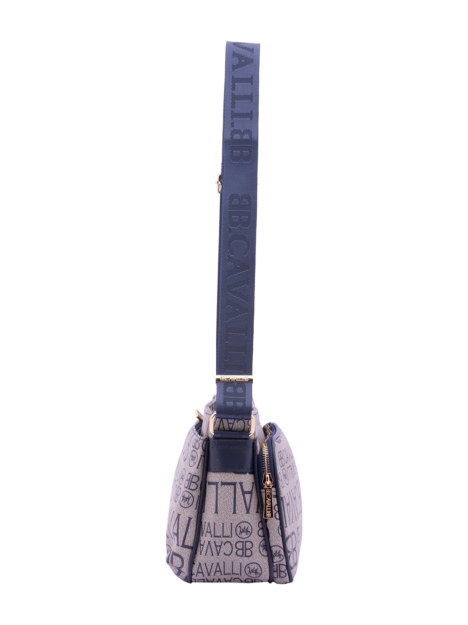 Borsa a tracolla da donna Ecopelle BC1438-BLU B Cavalli