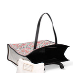 Mirabilia Borsa a mano donna Tela + Vera Pelle 5370-6-NERO Gave Lux