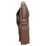 Borsa a tracolla uomo 100% pelle PU PCL3053-COFFEE Northampton Polo Club