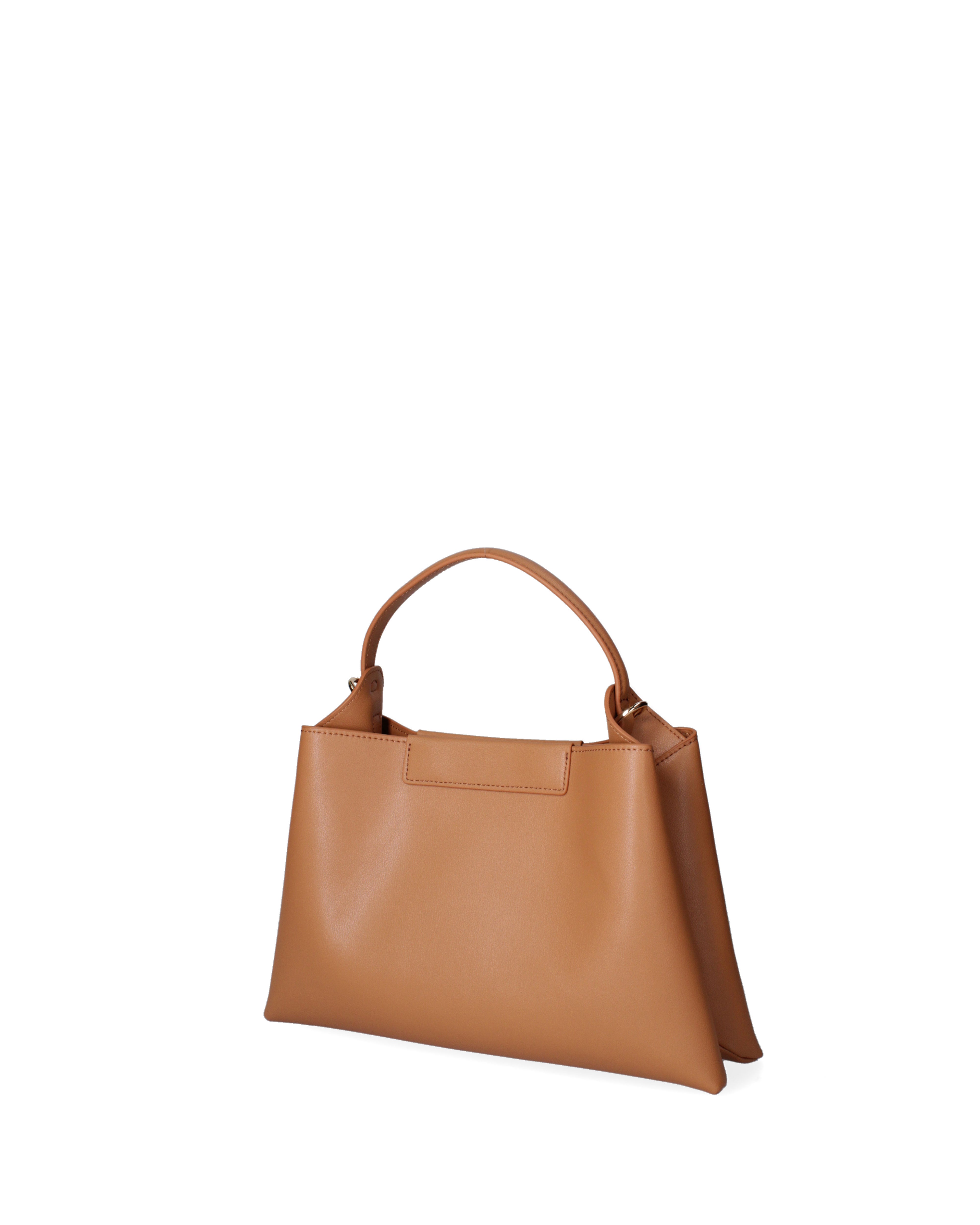 Borsa a mano da donna 100% pelle riciclata 07227-Cuoio Viola Castellani