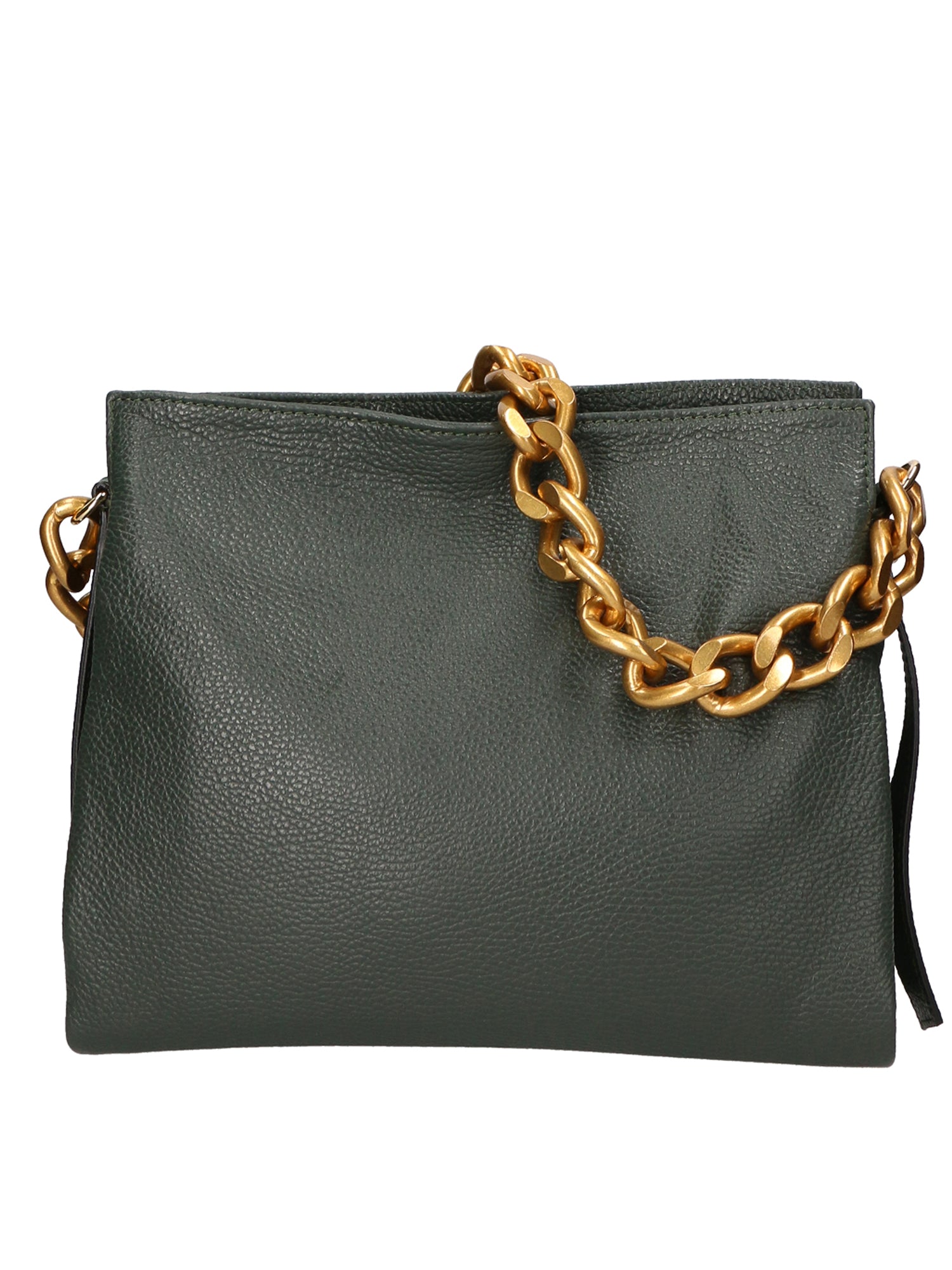Annalou Borsa a spalla da donna Vera pelle 05417-D14 VERDE SCURO Gave Lux