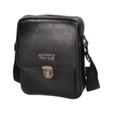 Borsa a tracolla uomo in pelle PU Casual PCL3078-BLACK Northampton Polo Club