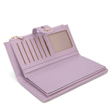 Portafoglio da donna 100% pelle vegana PU 798-3PT-LAVENDER Diana&co