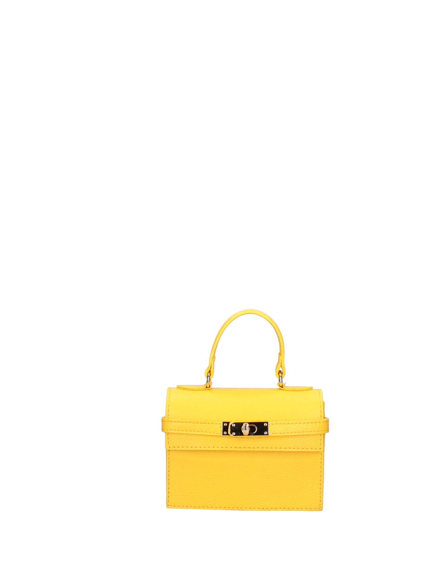 Borsa a mano da donna Vera pelle 07161-D504 YELLOW Roberta Rossi