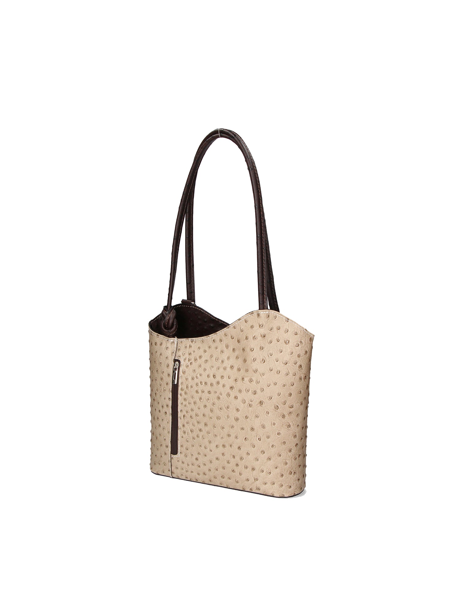Chanel 3005-04 TAUPE 14 T.MORO Zaino da donna in vera pelle Gave Lux
