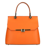 Borsa a mano da donna 100% vera pelle 7708-L811 ARANCIONE Gave Lux