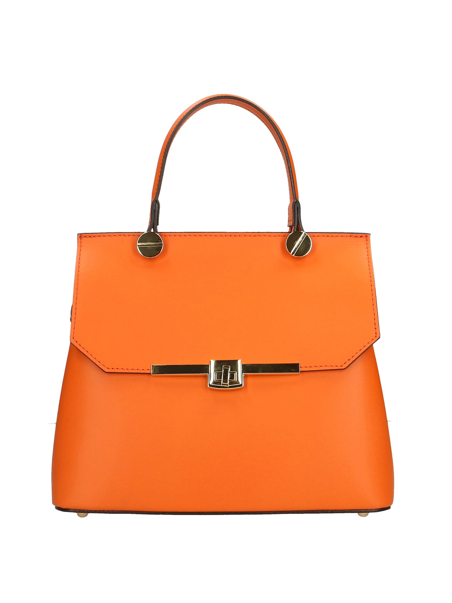 Borsa a mano da donna 100% vera pelle 7708-L811 ARANCIONE Gave Lux