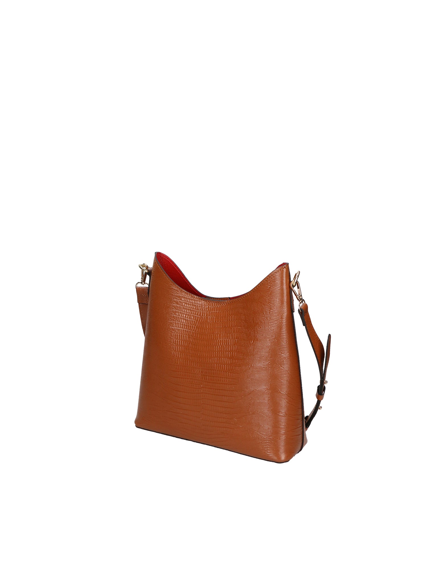 Carmine Borsa a spalla da donna Vera pelle 05442-LU17 CUOIO COGNAC Gave Lux
