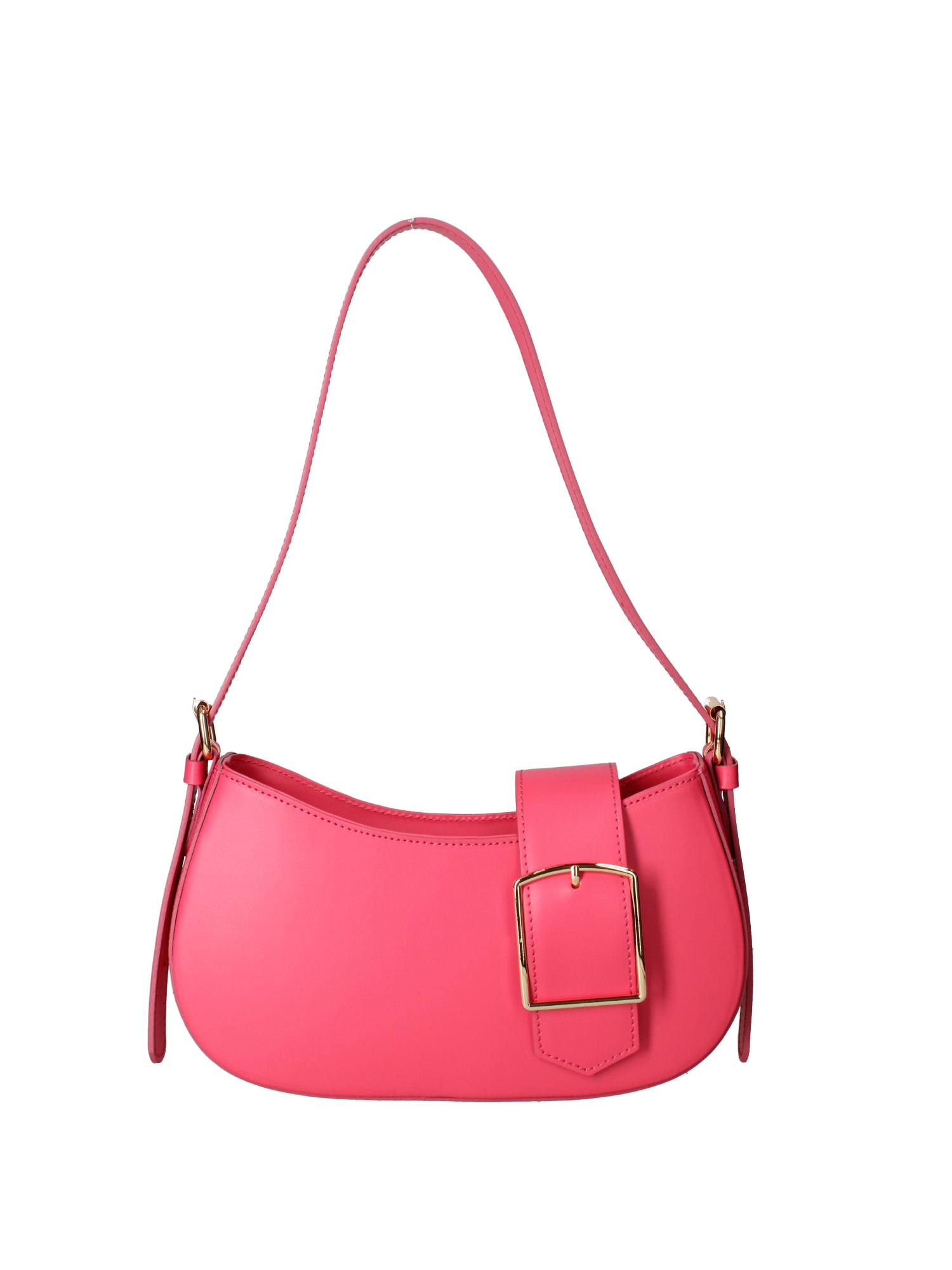 Borsa a spalla da donna 100% vera pelle 07213-L317 FUXIA Roberta Rossi