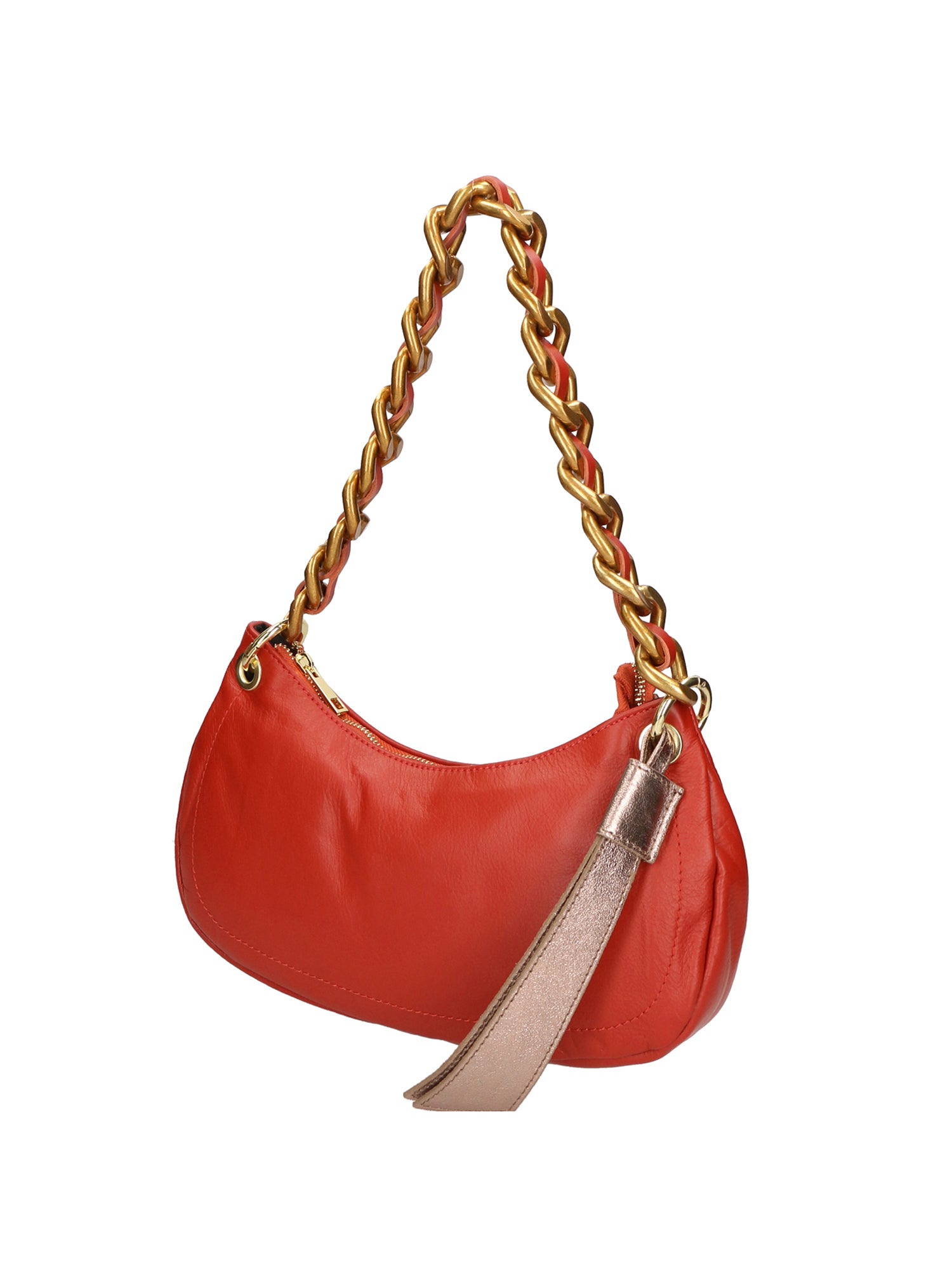 Ferrara Borsa a spalla da donna Vera pelle 05461-S35 PAPAYA L005 BRONZO Gave Lux